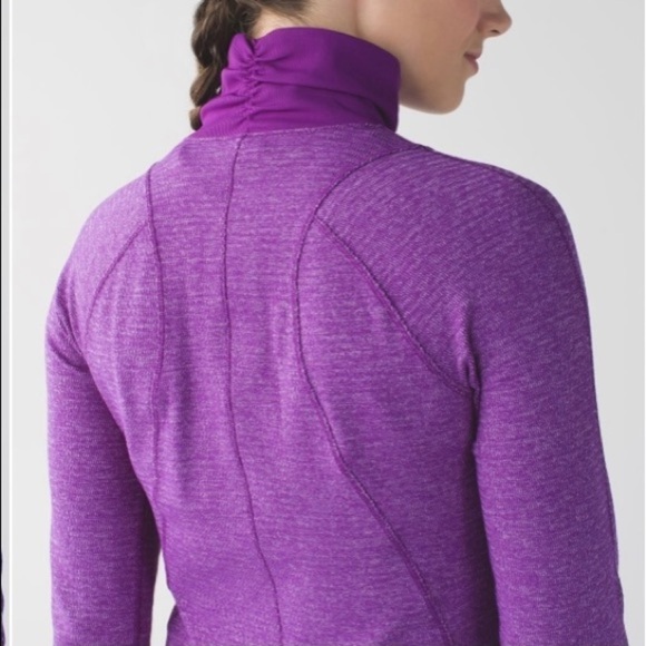 - Lululemon Runderful Violet Purple 1/2 Zip Rulu Pullover Top - Picture 3 of 15